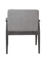 Chaise de salle à manger à accoudoirs avec coussin épais de style nordique neutre pour hôtel et salon