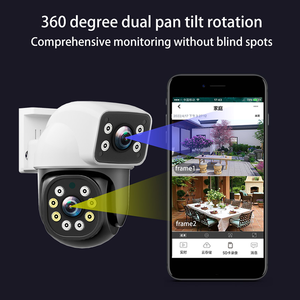 4MP 4k ống kính kép âm thanh và ánh sáng báo động 10m tầm nhìn ban đêm WIFI PTZ ngoài trời an ninh CCTV <span class=keywords><strong>IP</strong></span> <span class=keywords><strong>Camera</strong></span> 24 giờ ghi âm - Product Image 2