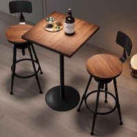Chaise de bar en bois avec coussin, prix d'usine, style minimaliste, pour café, magasin, maison, restaurant, cuisine, salle à manger