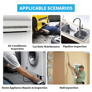 กล้องตรวจสอบท่อระบายน้ำแบบพกพา HD ขนาด 5.5 มม. 6LED พร้อมไฟส่องสว่าง กล้องส่องภายในอุตสาหกรรมแบบ USB สำหรับมือถือ - Product Image 2