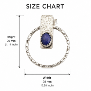 Orecchini Vintage a Forma di Martello Blu per Donne, Gioielli di Moda a Doppio Uso - Product Image 5
