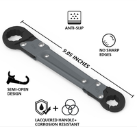 Clé de démontage d'anneaux de compression semi-ouverte en acier inoxydable Dingqiao DQ006Z pour éviers de salle de bain et de cuisine, tailles 15/16 5/8