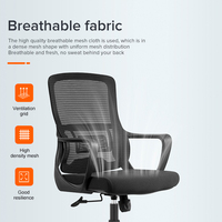 Vente en gros Chaise de bureau ergonomique pivotante professionnelle avec tissu à bascule moderne en maille confortable de luxe en métal