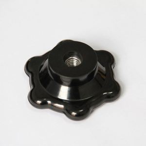 Poignée étoile en bakélite noire à trou traversant, bouton de serrage à sept coins pour tiroir, commode, armoire - Product Image 3