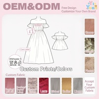 Robe d'été assortie mère et fille, épaules dénudées, imprimés personnalisés, vêtements pour femmes, mère et moi, vêtements pour enfants, prix de gros, Chine