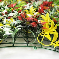 Mur de jardin Vertical, toile de fond, couleur suspendue, personnalisé, résistant aux UV, vente en gros, haie topiaire, mur en plastique, panneau de haie en buis artificiel