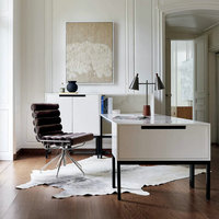 Chaise de bureau exécutive moderne haut de gamme en velours mohair chocolat de Foshan, chaise de bureau réglable à vérin à gaz pour la maison et le bureau