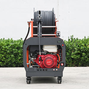 Amjet 300bar16lpm <span class=keywords><strong>Hydro</strong></span> <span class=keywords><strong>Jetting</strong></span> Machine GX390/13HP Sewer Jetter 4350psi4gpm Chorro de alcantarillado de alta presión para fontanero - Product Image 2