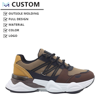 Sneakers de course personnalisées de luxe à semelle épaisse, légères, respirantes, à lacets, antidérapantes, séchage rapide, pour la marche en plein air