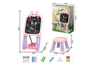 Table de <span class=keywords><strong>dessin</strong></span> et d'écriture éducative pour enfants, avec chaise, motifs lapin et <span class=keywords><strong>chat</strong></span>, pour le puzzle, le <span class=keywords><strong>dessin</strong></span> et la peinture - Product Image 3