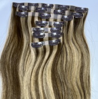 Extensions de cheveux à clips invisibles doublement étirées, sans couture, alignées sur les cuticules, 100 % cheveux humains Remy européens, prix de gros