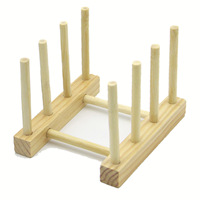 Présentoir de vaisselle en bois, de cuisine, pour tasses, bols et assiettes, support de rangement, présentoir de bouteilles, 1 pièce