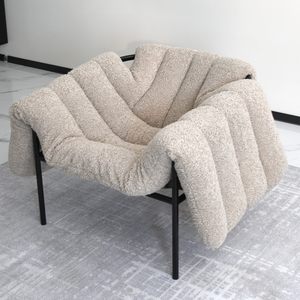 Sillón Reclinable Moderno Extra Grande con Estructura de Acero, Silla Mecedora de Tela para Interiores y Exteriores, Chaise Longue para Patio, Sala de Estar, Dormitorio - Product Image 2
