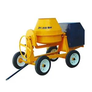 Mixer beton seluler kapasitas tinggi mesin bensin Mixer beton Mini portabel 1000 mesin Diesel Lister India 500 350L