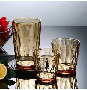 IStapromo Gifts AAcrylic Clear Drinking Glasses Thick and Sturdy <b>Water</b> Glass Beer Tumbler Restaurant Tea Cup Plastic Wine Cup - Product Image 4