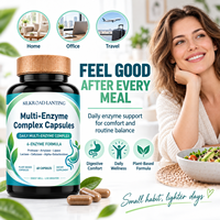 Complément enzymatique digestif à marque privée OEM avec protéase et amylase pour une meilleure santé et un bien-être intestinal, 60 capsules