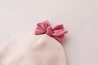 Nouvel arrivage Printemps-Automne : Ensemble Bonnet et Bavoir Unisexe pour Nouveau-né, Style Dessin Animé Adorable, Anti-bactérien, pour Bébé 0-3 Mois