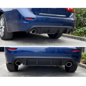 Pour Q50 2014 2015 2016 2017 Diffuseur arrière, Lame de pare-chocs, Spoiler, Protection, Pièces automobiles modifiées, Kits de carrosserie, Modification - Product Image 2
