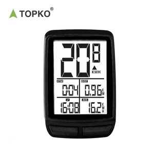 TOPKO <span class=keywords><strong>barato</strong></span> pantalla grande inalámbrico impermeable ciclismo Digital cronómetro impermeable <span class=keywords><strong>bicicleta</strong></span> ordenador cronómetro - Product Image 3