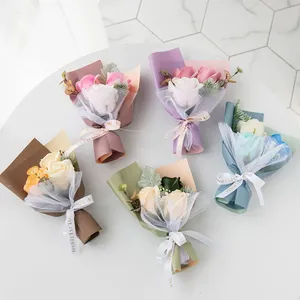 9 styles <span class=keywords><strong>de</strong></span> décoration romantique, cadeau, amour éternel, savon parfumé, mini <span class=keywords><strong>bouquet</strong></span> <span class=keywords><strong>de</strong></span> roses pour la Saint-Valentin, cadeau <span class=keywords><strong>de</strong></span> mariage et ornement quotidien - Product Image 1