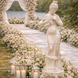 Sculpture figurative classique élégante, accessoire de décoration de luxe pour allée de mariage et entrée - Product Image 2