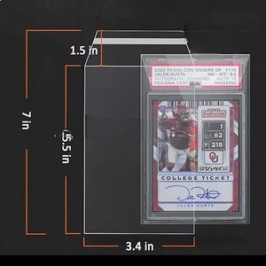 Premium Hard PVC <b>Card</b> <b>Holder</b> 4 Inch Protective Sleeve for Collectibles Laser Printing Design - Product Image 2