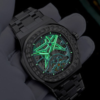 Montre mécanique automatique de luxe CARNIVAL pour hommes, 41 mm, acier inoxydable, style business, luxe et mode