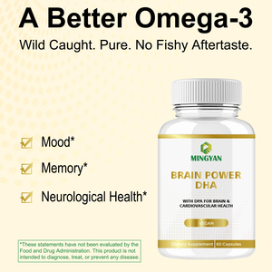 Capsules DHA + DPA OEM/ODM, compléments nutritionnels pour la santé du cerveau, la croissance, le soutien nerveux et cardiovasculaire des adultes - Product Image 2