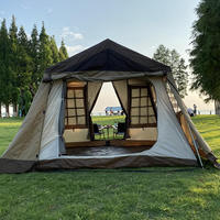 Tente Cabine 6-8 Personnes Tente Extérieure de Luxe Imperméable Haute Qualité Une Chambre Un Salon Tente de Camping