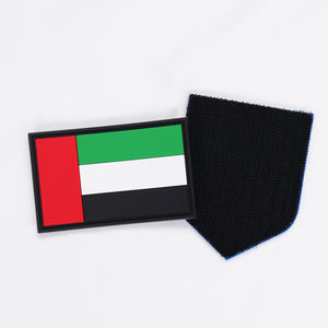 Vente en gros de patchs en PVC personnalisés avec logo à motif de drapeau, en caoutchouc de silicone souple, style extérieur, à coudre ou à coller, avec fixation auto-agrippante - Product Image 5