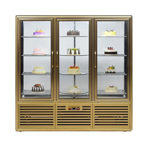 Thương mại 3-cửa bánh mát thẳng đứng quay bánh Showcase cho bánh kỹ thuật số kiểm soát nhiệt độ lạnh loại - Product Image 1