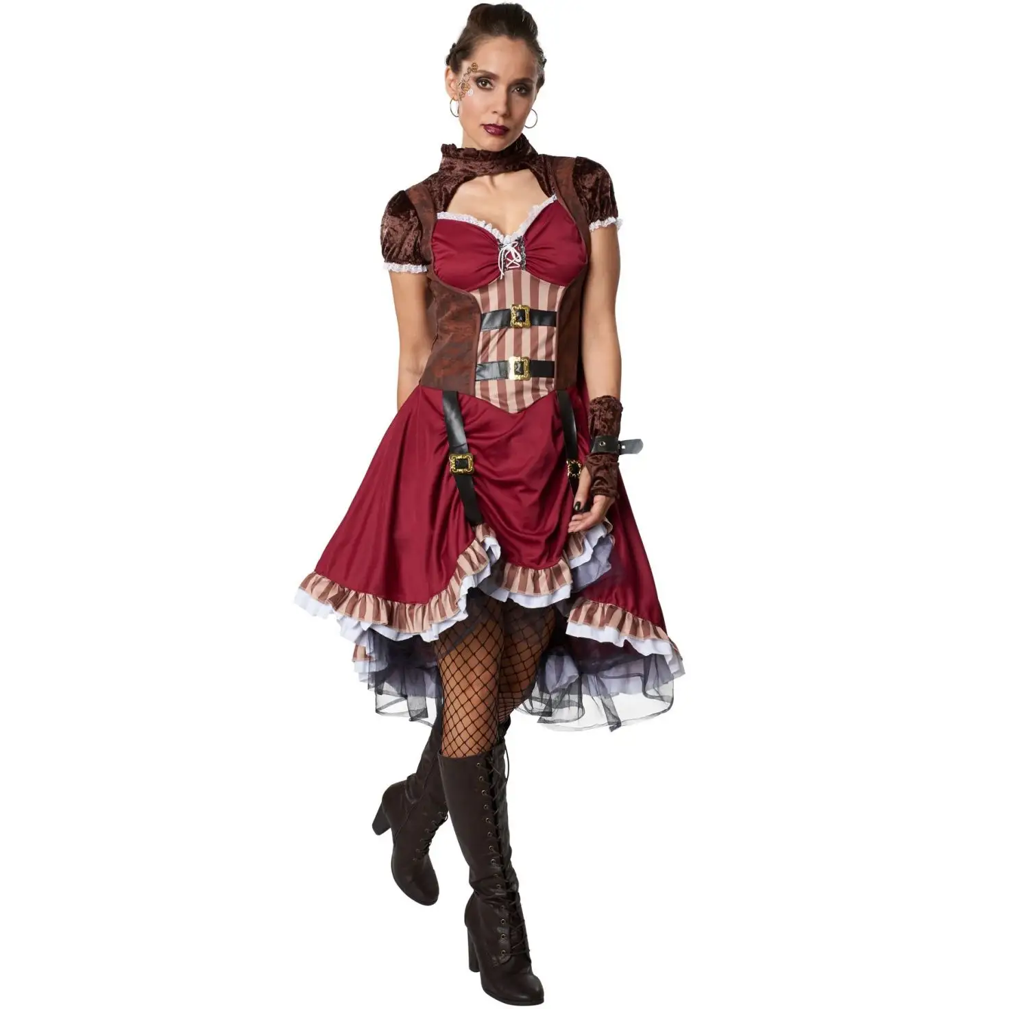 Çin üretici Steampunk elbise Cosplay Grande Halloween cadılar bayramı partisi kadın kostüm
