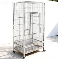 Cage à oiseaux classique de luxe, portable, antirouille et respirante, pour l'intérieur