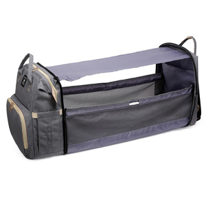 Oem grande de viaje de asiento usb mochila bolsa de bebé portátil multifuncional vegano bolsa de pañales con cambiar la cama. - Product Image 1