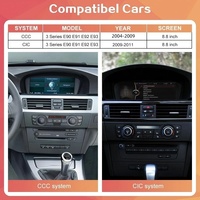 Écran tactile GPS sans fil CarPlay d'origine de 8,8 pouces pour système BMW CCC/CIC Série 3 E90 E91 E92 E93 2004-2011