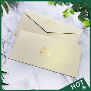 Sobre de Regalo Empresarial Personalizado, Sobre de Cartulina Kraft para Invitaciones, Tarjetas DL, C4, A4, A5, Blanco, Reciclado, Mini, Plegable, Cuadrado, con Lámina Dorada - Product Image 2