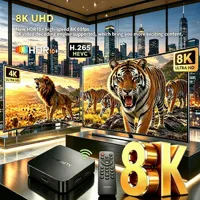 Boîtier IPTV personnalisé pour l'Europe, décodeur TV 8K, sortie Ultra HD, Wifi6, Royaume-Uni, Irlande, France, Allemagne, Pays-Bas, États-Unis, très populaire, 2.4GHz 5.0