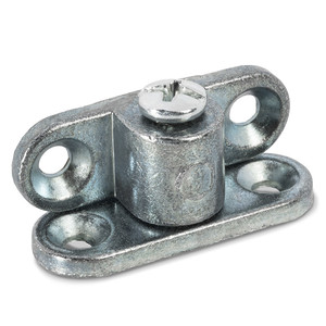 Conjunto de conexión Duos. Zamak. Zincado. Tornillo ranurado superior. Cuatro orificios pasantes. Mínimo 16 mm - Product Image 1