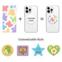 Support de téléphone portable rétractable personnalisé OEM, design mignon, vente en gros, couleur personnalisable