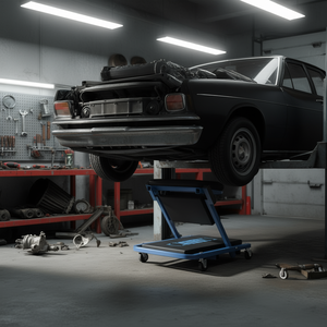 Fervi 2 In 1 Undercar <b>Stool</b> Cart With Wheels And <b>Adjustable</b> <b>Height</b> For Mechanic Use - Product Image 3