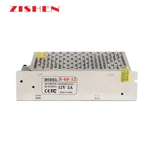 60W SMPS 12V 5A Power Supply For CCTV LED strip lights 110V/220V AC/DC 12V Switching power supply