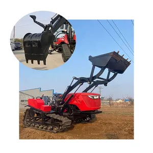 120 PS Reisfeld und Trockenland-Mehrzweck-Raupen traktor Landwirtschaft liche Maschinen Rotations fräse Mehrzweck-Diesel traktor