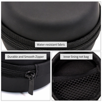 Vente chaude, étui pour écouteurs avec logo personnalisé OEM, coque rigide, organisateur de câbles USB, étui pour écouteurs Bluetooth de haute qualité, boîte de rangement pour écouteurs Bluetooth avec fermeture éclair en EVA