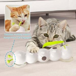 AFP-Juguete interactivo para gatos, gusano activado por movimiento, cola esponjosa automática, juguete eléctrico para gatos Whack A Hole, juguete de caza para gatos - Product Image 1