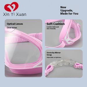 Children's Large Frame Silicone Waterproof Anti-Fog <b>Swimming</b> <b>Goggles</b> High-Definition Unisex Custom-Made New Style - Product Image 2
