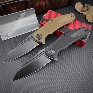 Couteau pliant de survie EDC extérieur Ker Shaw NATRIX 7008, manche antidérapant G10, camping, randonnée, bricolage, OEM, lame 8Cr14Mov - Product Image 1