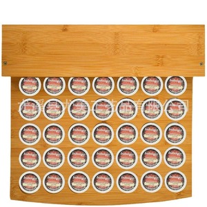 Expositor de café en cápsulas, mostrador de bar, caja de almacenamiento de bolsitas de té para mesa (estilo Instagram), base para cafetera, estante con cajones - Product Image 2