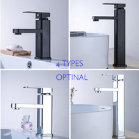 Robinet de lavabo 3 voies, style moderne, mitigeur de lavabo en laiton massif, eau chaude et froide