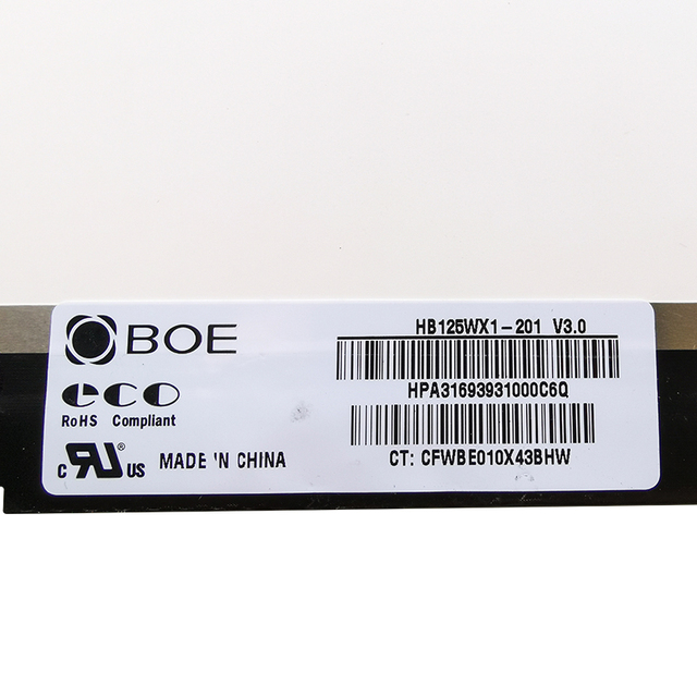 HB125WX1-201 HB125WX1-100 12.5" Laptop LCD Screen for Dell Latitude E5250 E7250 Replacement Y2HM9 0Y2HM9