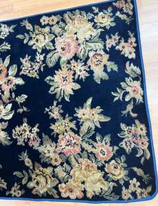 Alfombra India Floral Oriental con mechones a mano 100% lana personalizable para uso ejercicio en casa de oración de adolescentes patrón abstracto algodón - Product Image 4